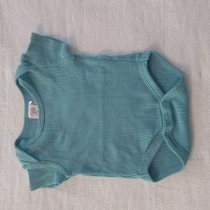 Chick pea brand blue ribbed onesie size 0-3months